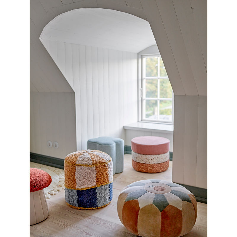 Bloomingville MINI Agnes pouf, marrón, algodón