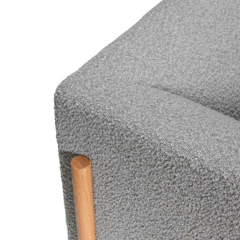 Hübsch Moment 3-Sitzer-Sofa, grau