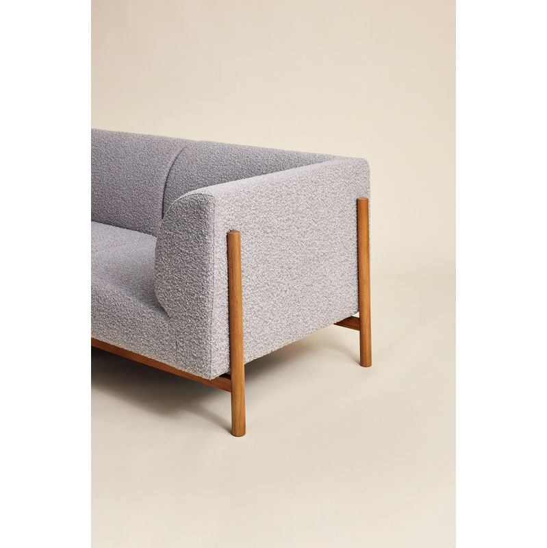 Hübsch Moment 3-Sitzer-Sofa, grau