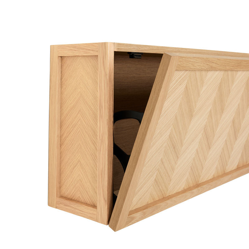 Hübsch Herringbone schoenenkast, naturel hout