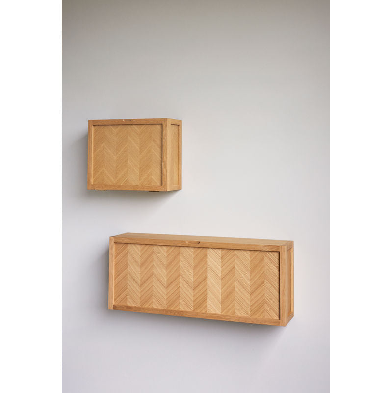 Hübsch Herringbone schoenenkast, naturel hout