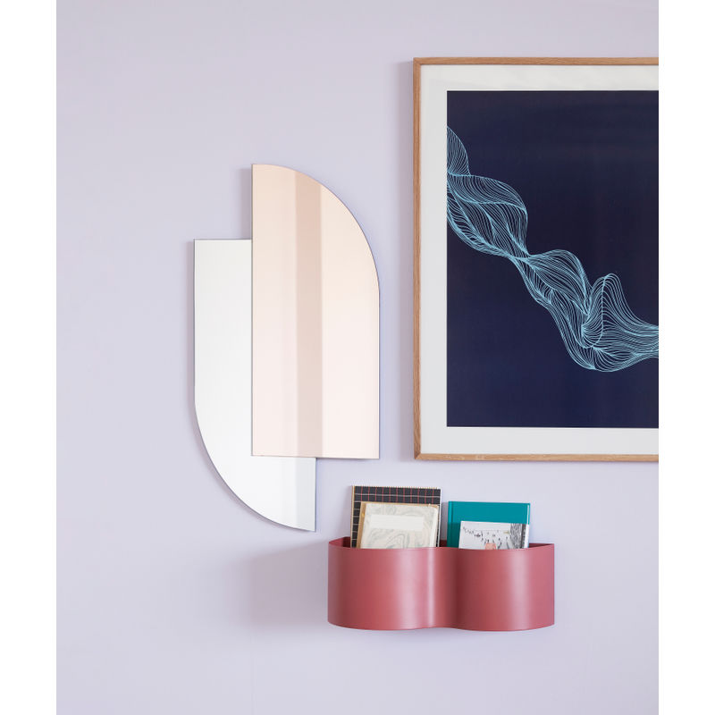 Hübsch Caja Flor Ola Roja