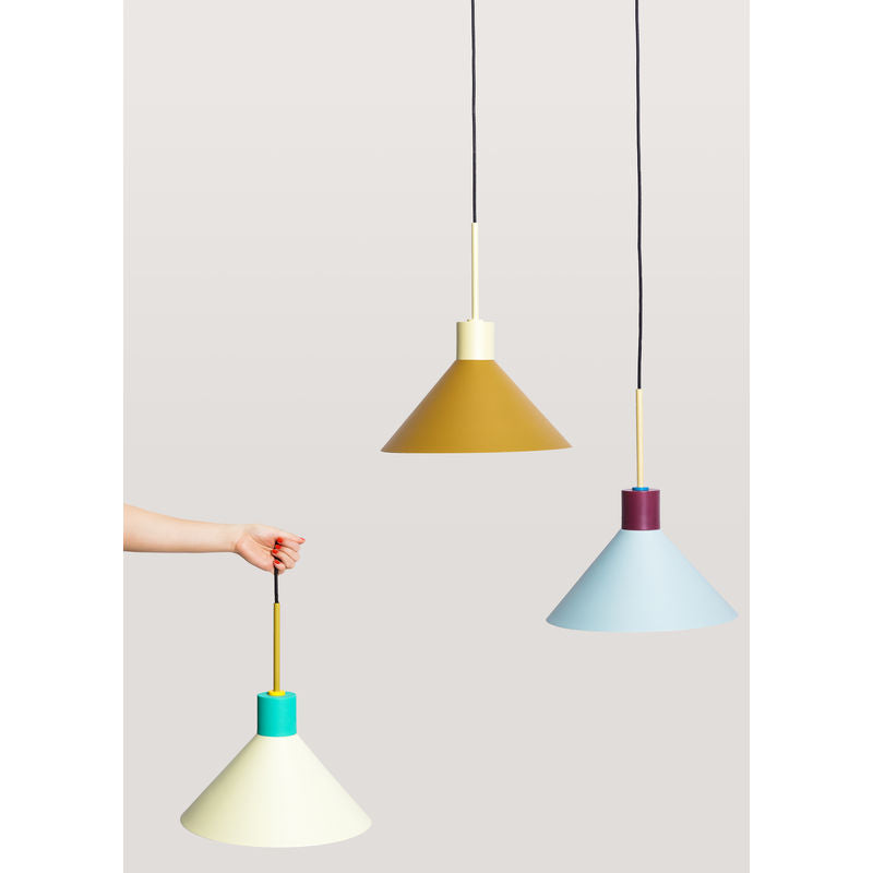 Hübsch Lampe Chalk Ambre