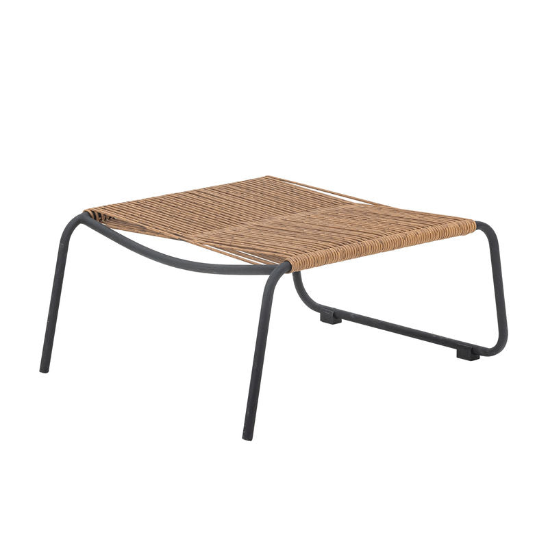 Bloomingville Boel chaise longue avec tabouret, métal