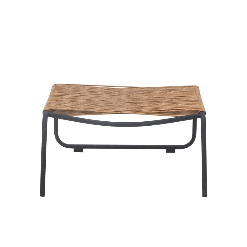 Bloomingville Boel chaise longue avec tabouret, métal