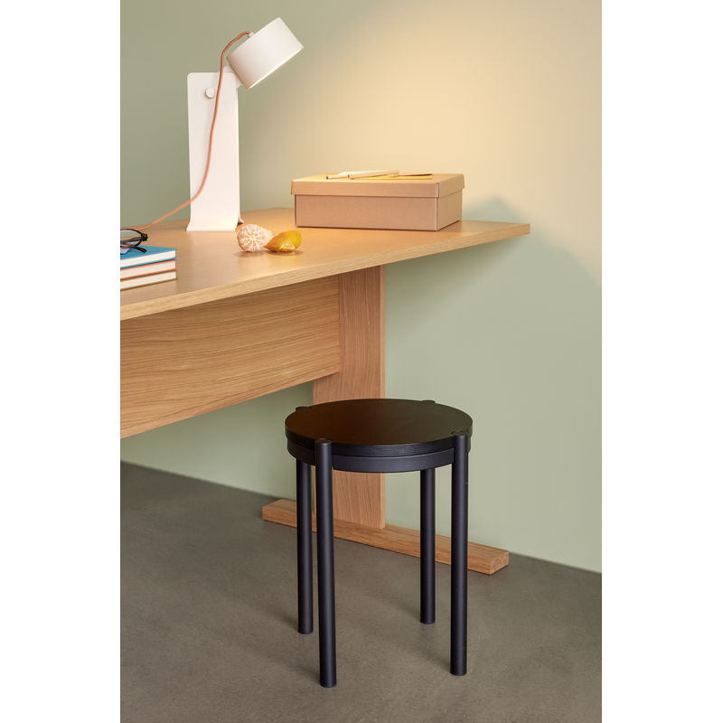 Hubsch Oto-Hocker, schwarz