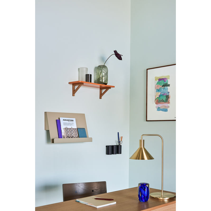 Hübsch Slope Wall Zeitschriftenhalter, grau