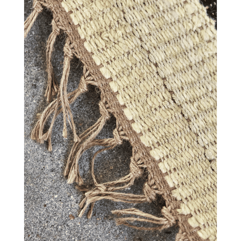 Tapis Sima de House Doctor, Noir, Naturel