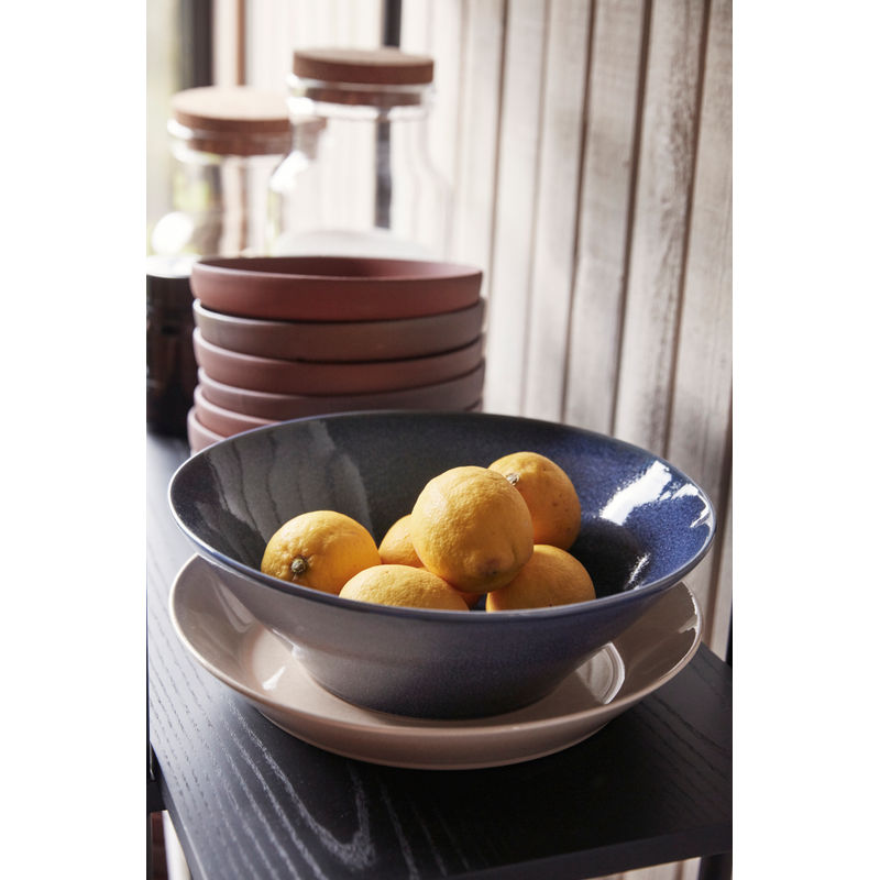 Hübsch Tablas de arcilla marrón (juego de 2)