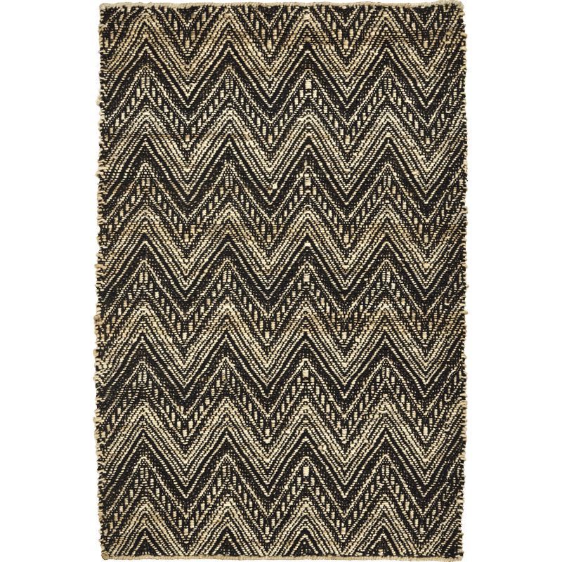 Tapis Monta de House Doctor, Noir, Naturel