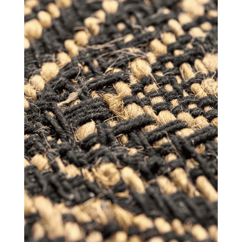 Tapis Monta de House Doctor, Naturel, Noir