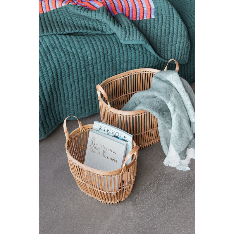 Pretty Twist Sprei Stripe 260x260 Pétrole/Multicolore