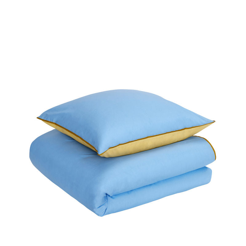 Hübsch Aki Beddengoed 80/200 Blauw/Geel