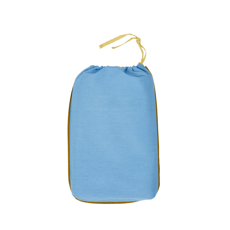 Hübsch Aki Beddengoed 80/200 Blauw/Geel