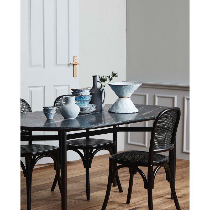 Nordal Wicky Stuhl, schwarz, Rattan, Holz