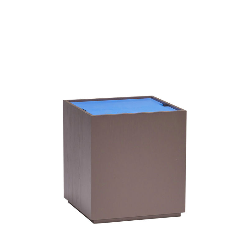 Hübsch Vault opbergboxen, blauw, bruin