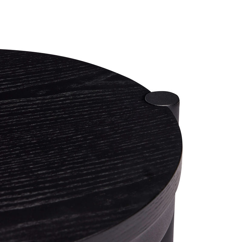 Hubsch Oto-Hocker, schwarz
