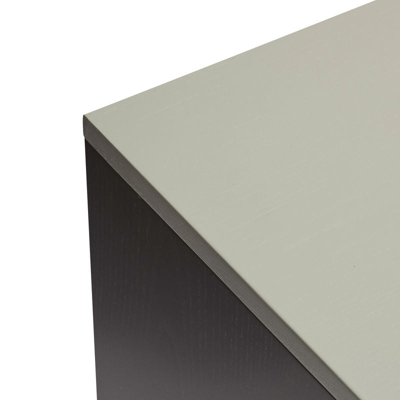 Hübsch Study kast, gris oscuro, azul