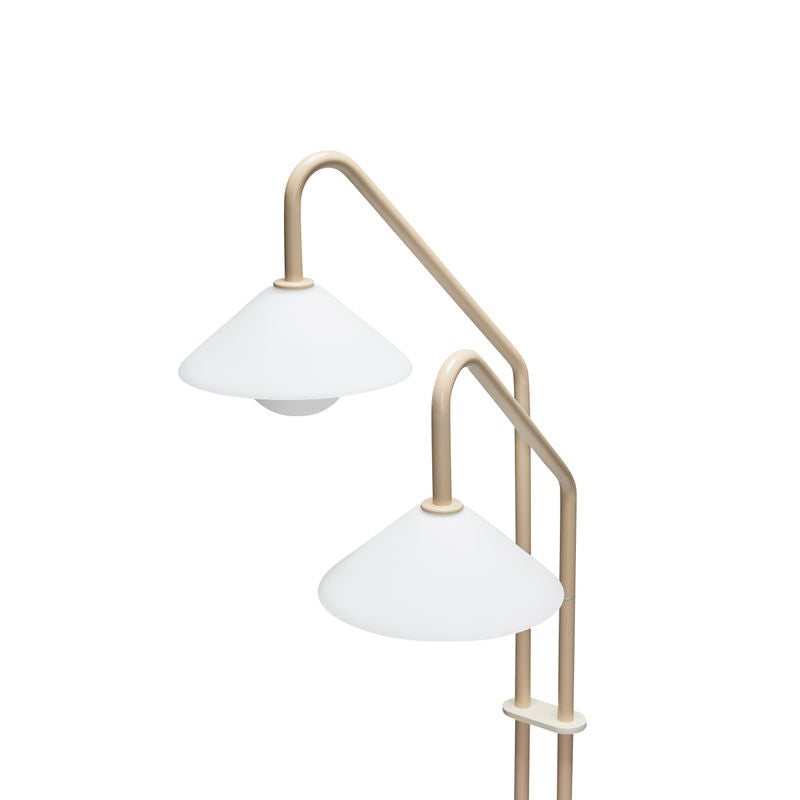 Hübsch Como lampadaire, beige