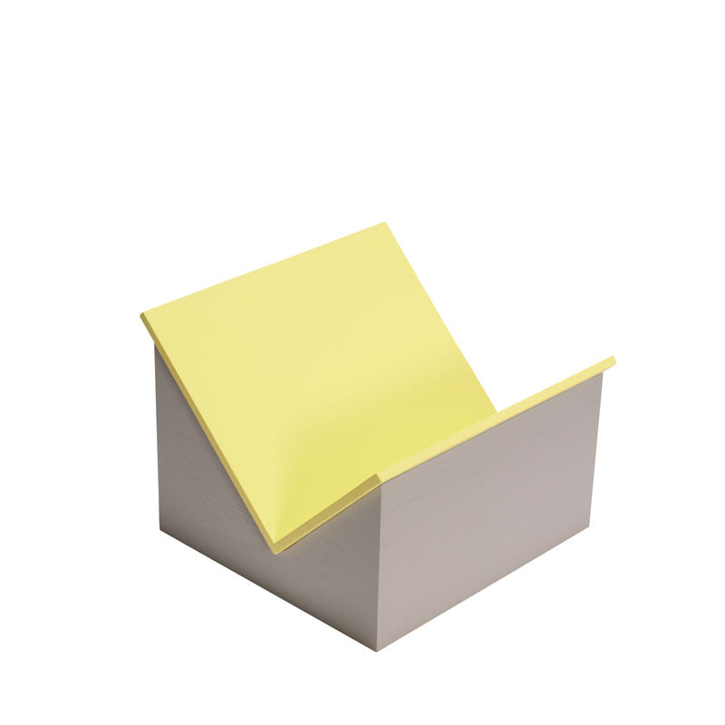 Hübsch Tick soporte de revistas, amarillo