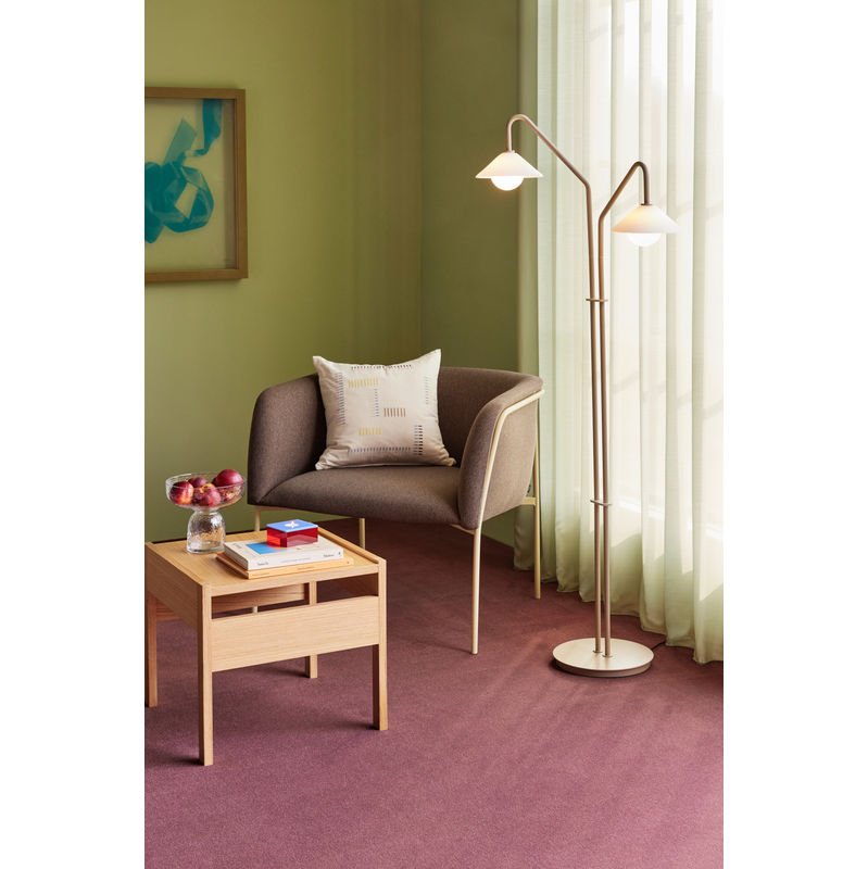 Hübsch Como lampadaire, beige