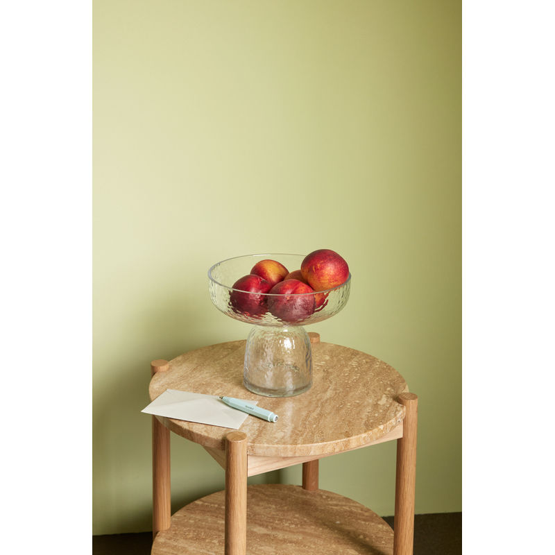 Mesa auxiliar Hübsch Trava, madera natural