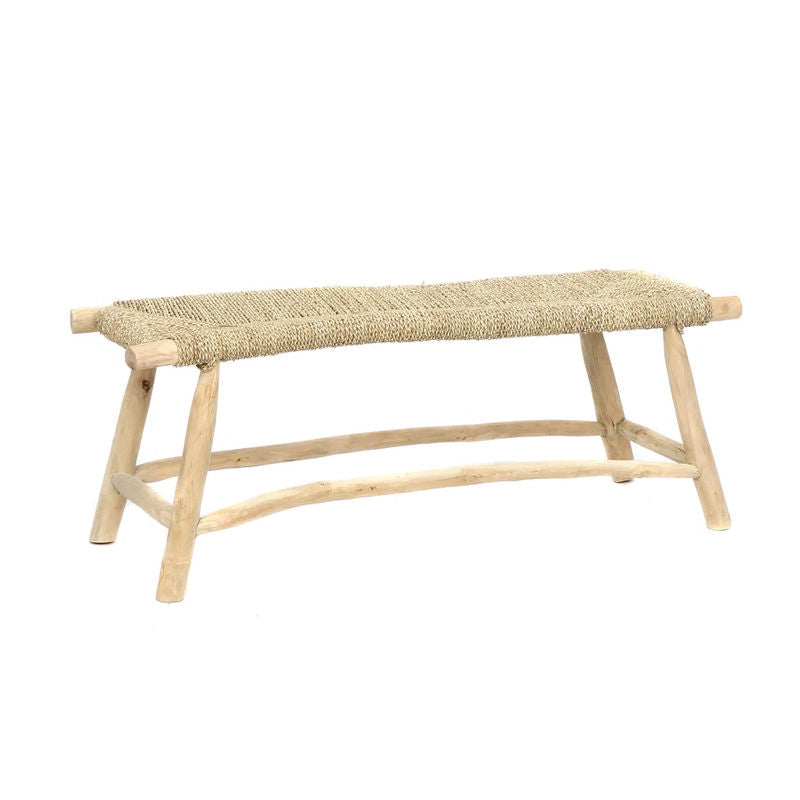 Bazar Bizar The Porto Seagrass Bench - Natural - L