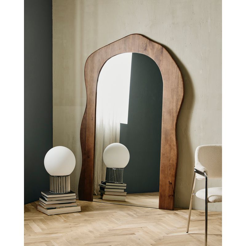 Nordal Attila Spiegel, braunes Holz