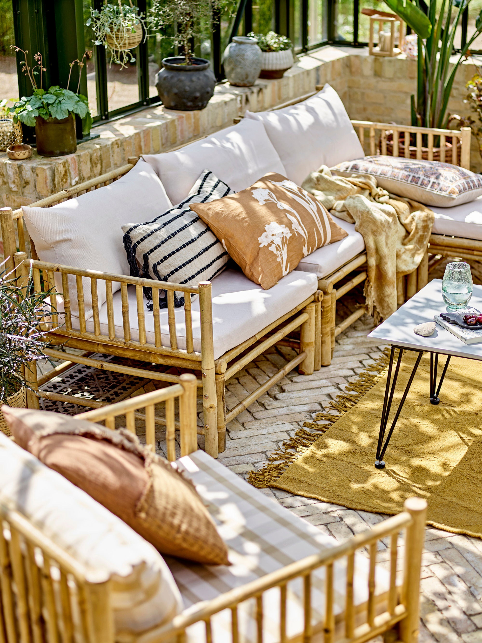 Blooming ville Mundo Couch tisch, Grau, Faser zement