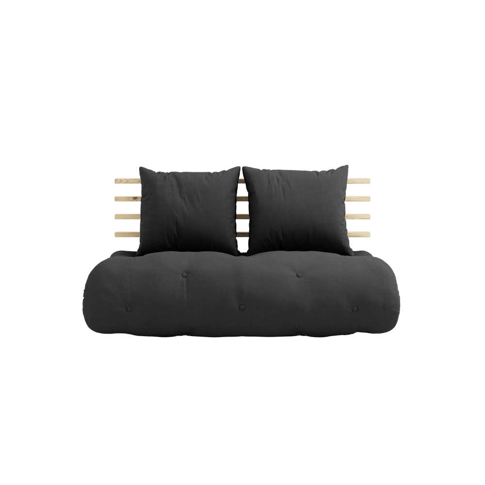 Karup Diseño SHIN SANO CLARO LACADO W. SET COLCHÓN SHIN SANO GRIS OSCURO