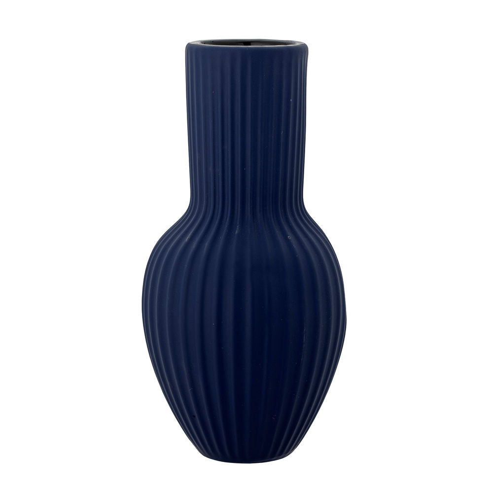 Bloomingville Christal Vaas, Blauw, Steengoed