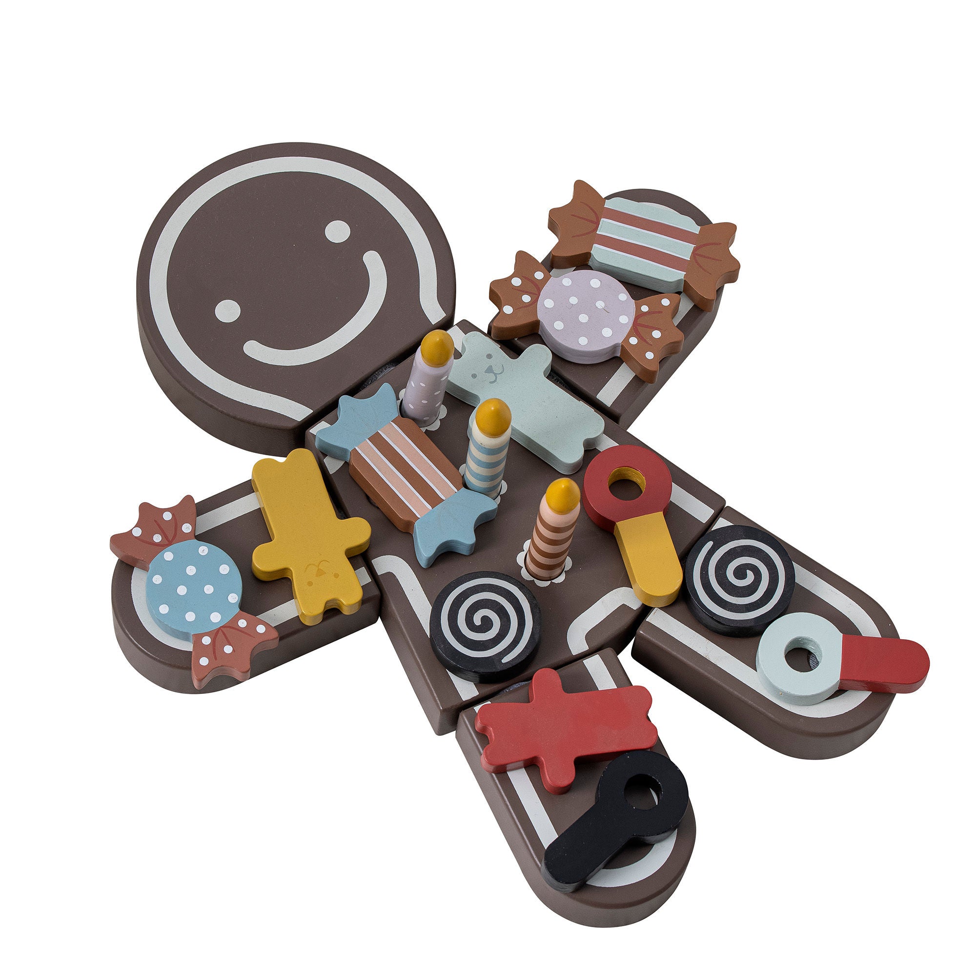 Bloomingville MINI Tala Playset, comida, marrón, MDF