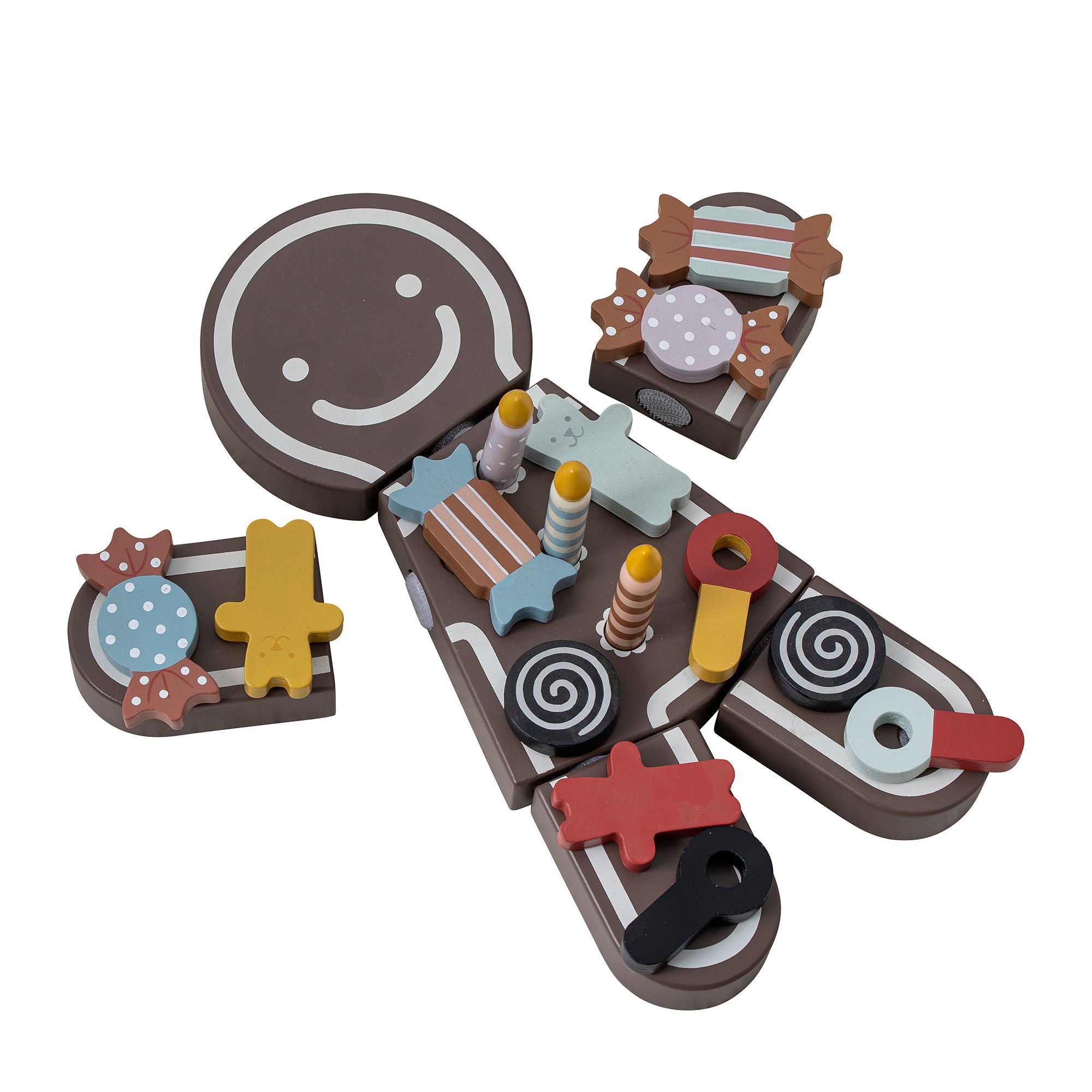 Bloomingville MINI Tala Playset, comida, marrón, MDF