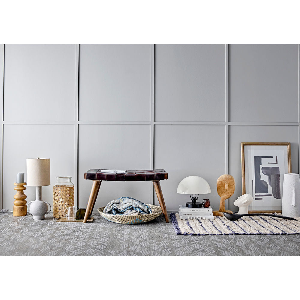 Bloomingville Plateau Sanga avec Votive, Bleu, Verre