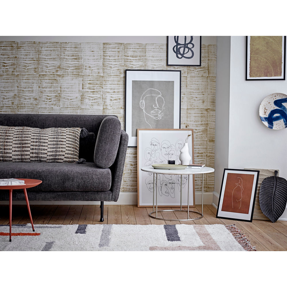 Blooming ville Zaco Illustration mit Rahmen, Schwarz, Kiefer
