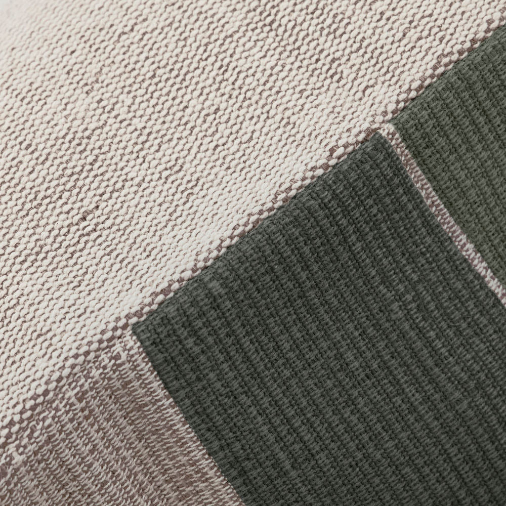 Housse de coussin House Doctor, Canva & Pete B, vert/sable