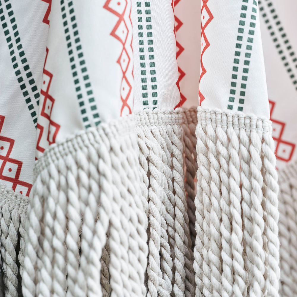 Haus Arzt Strand oder Garten Sonnenschirm, Umbra, Rot/Grün