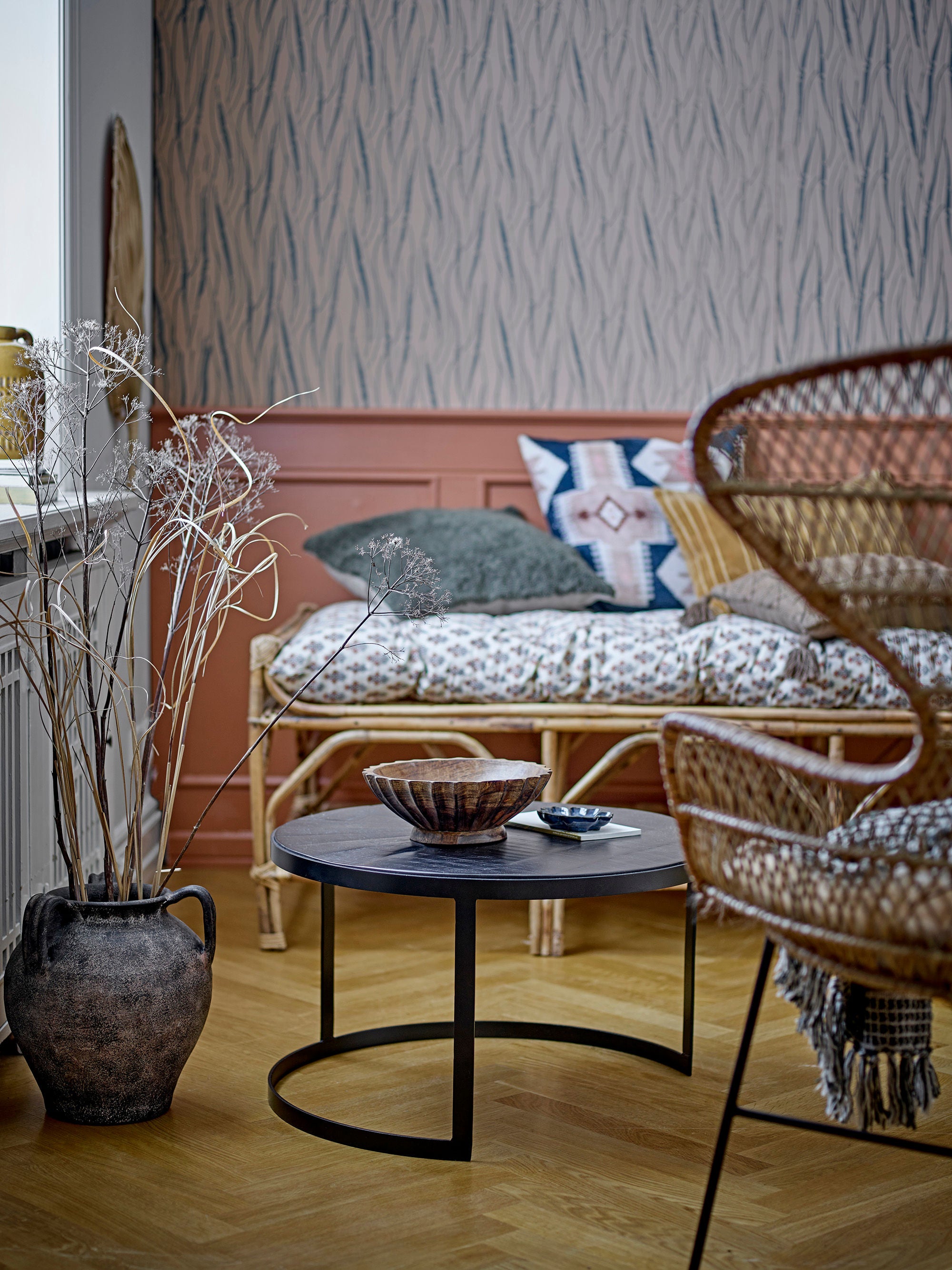 Bloomingville Cuma Deco Vaas, Bruin, Terracotta