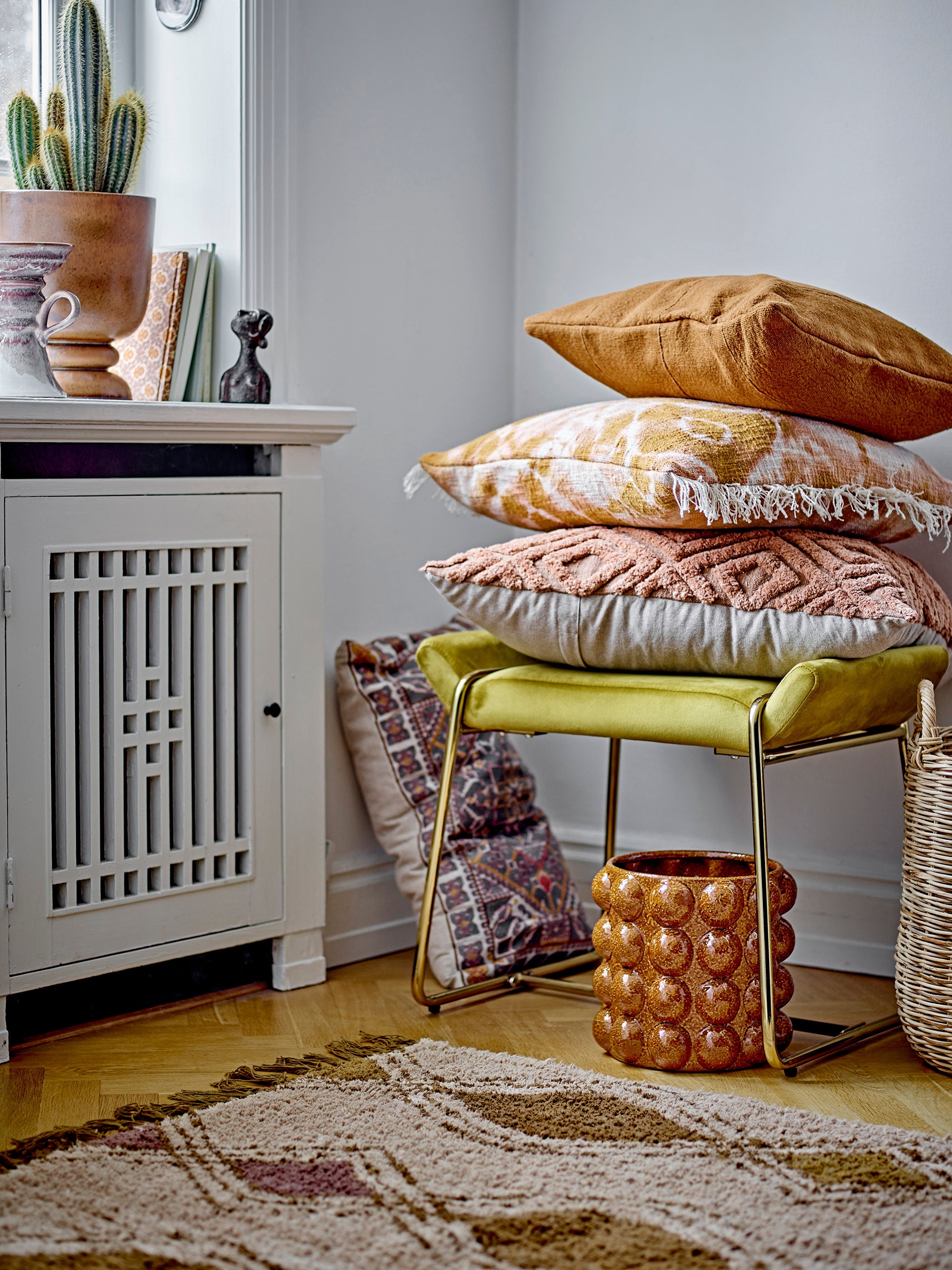 Bloomingville Isadora Alfombra, Naturaleza, Algodón