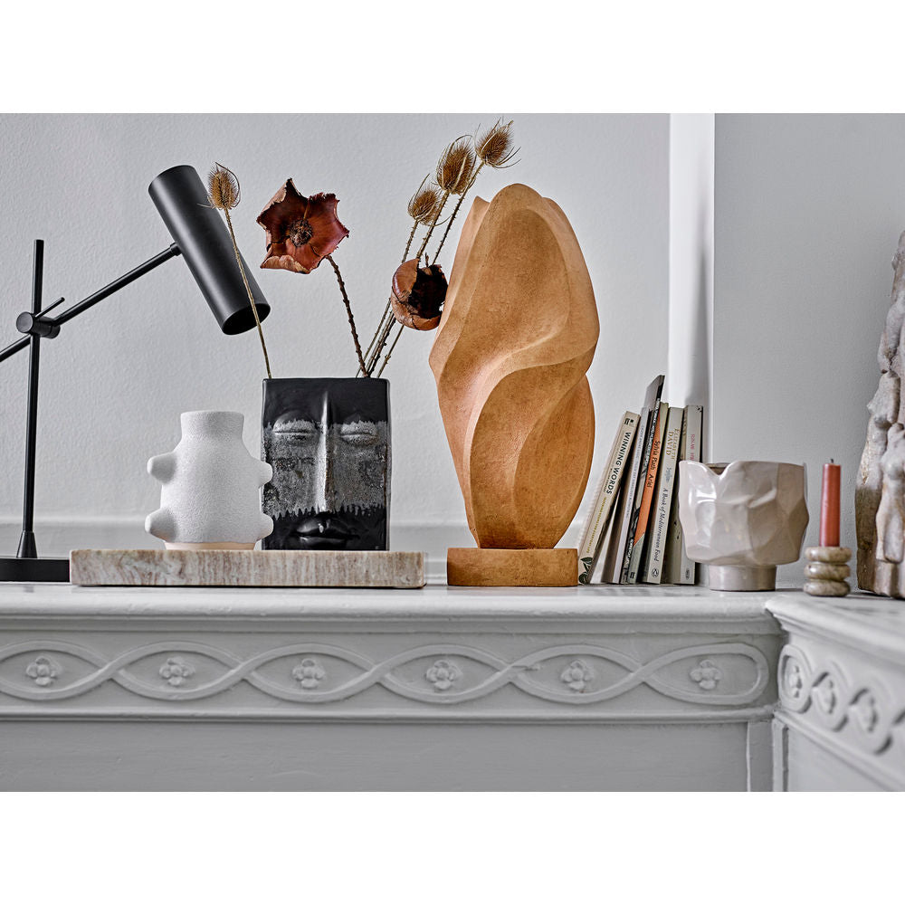 Bloomingville Madisson Votive & Candle Holder, Marrón, Mármol