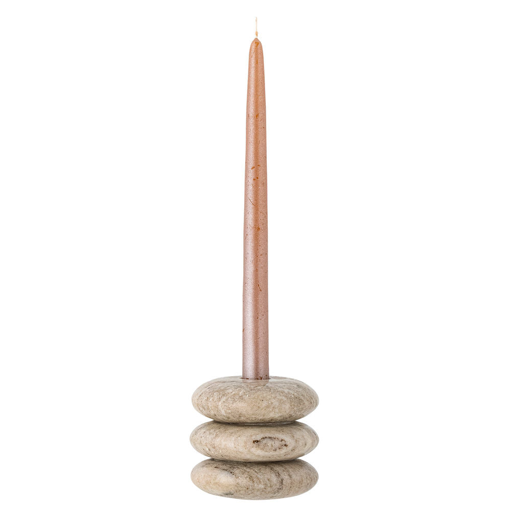 Bloomingville Madisson Votive & Candle Holder, Marrón, Mármol