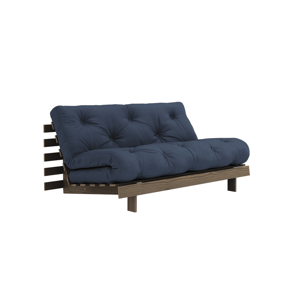 Karup Design ROOTS CAROB BROWN 160X200 W. COLCHÓN SUECIA NAVY