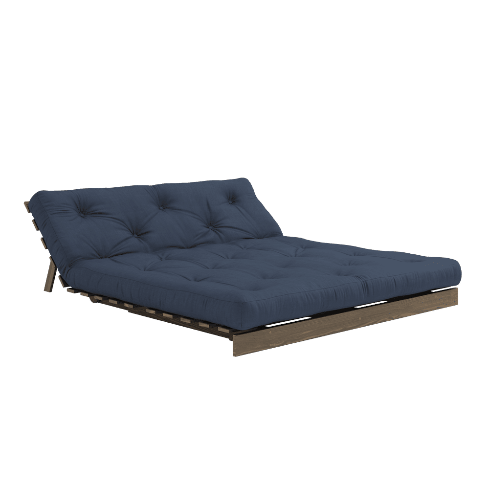 Karup Design ROOTS CAROB BROWN 160X200 W. COLCHÓN SUECIA NAVY