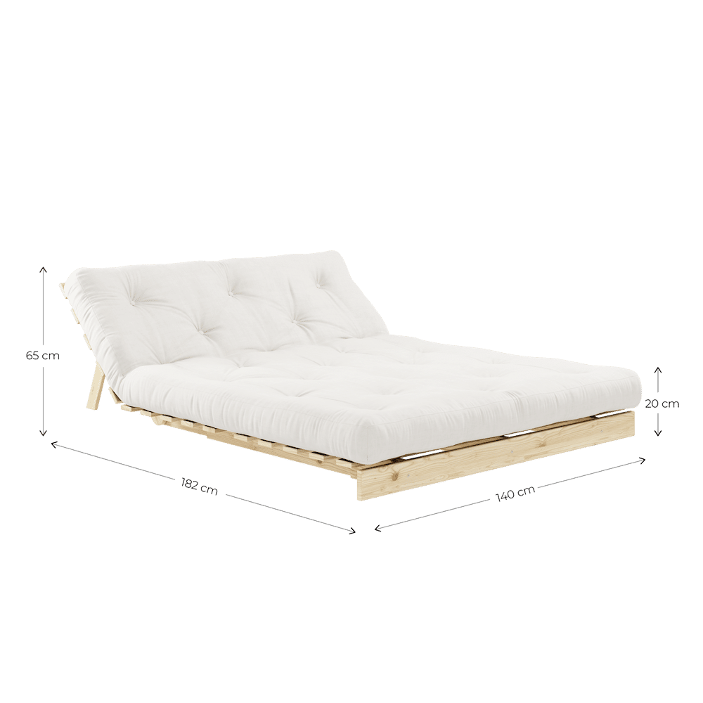 Karup Design ROOTS CAROB BROWN 140X200 W. COLCHÓN SUECIA BEIGE