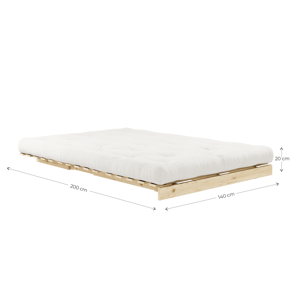 Karup Design ROOTS CAROB BROWN 140X200 W. COLCHÓN SUECIA BEIGE