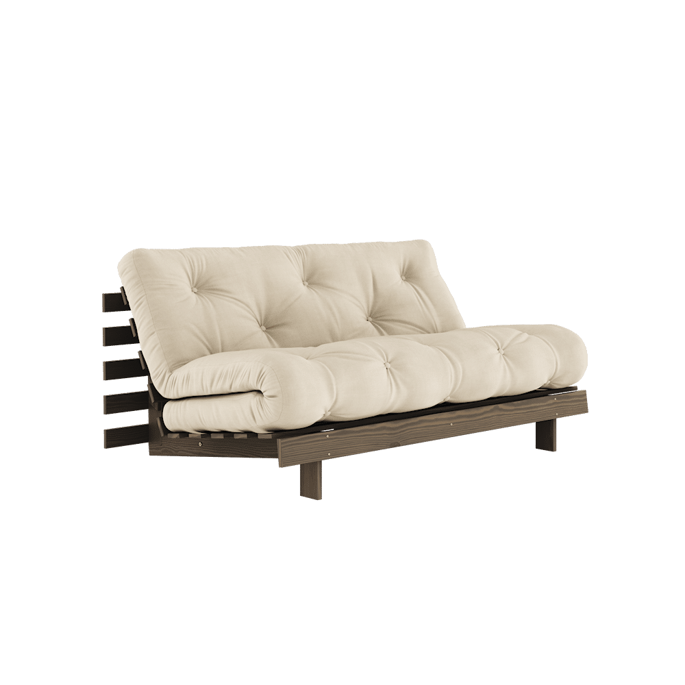 Karup Design ROOTS CAROB BROWN 160X200 W. COLCHÓN SUECIA BEIGE