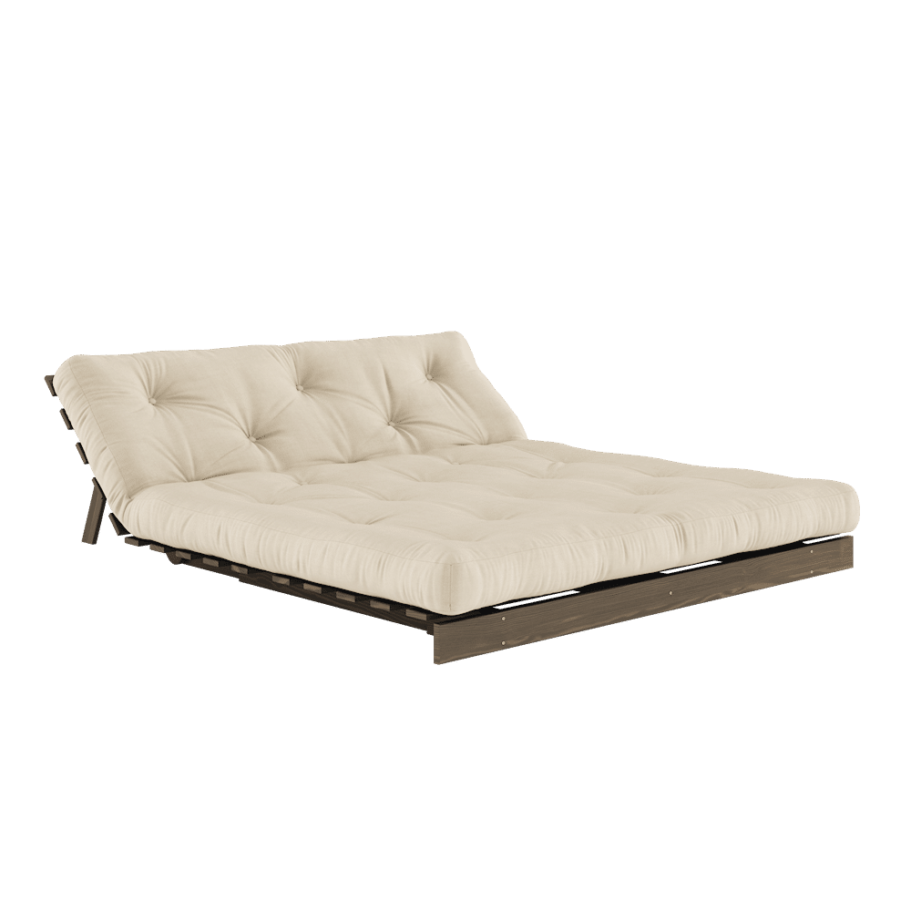 Karup Design ROOTS CAROB BROWN 160X200 W. COLCHÓN SUECIA BEIGE