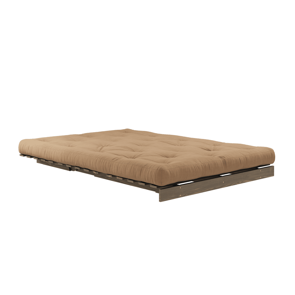 RAÍCES CAROB MARRÓN 140X200 W. COLCHÓN MOCCA ROOTS