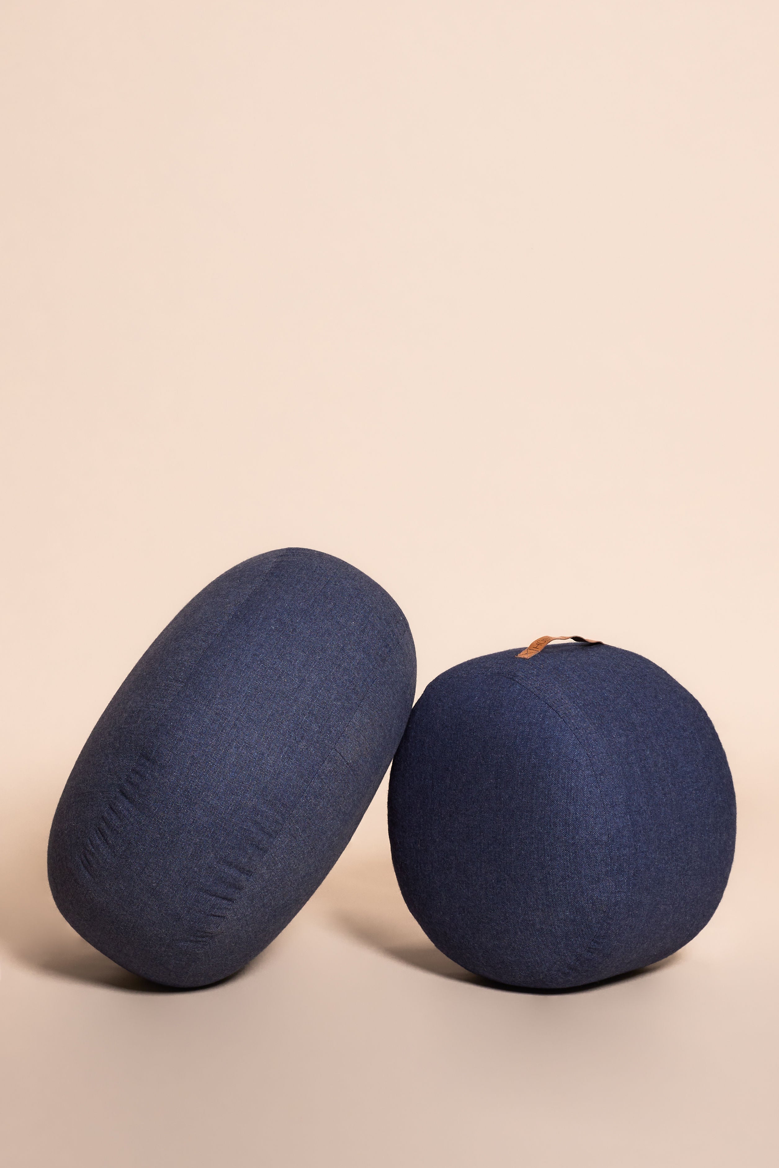 Hübsch Mochi Poef Ø50 Blau