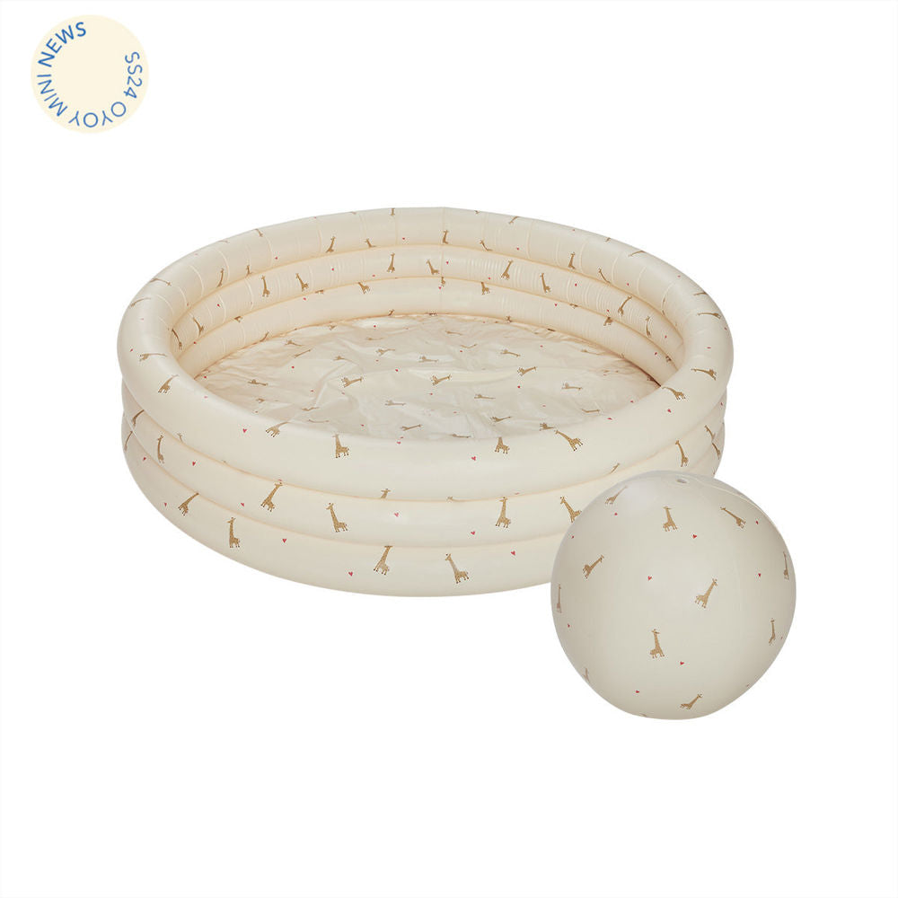 OYOY MINI Giraffe Schwimmbad klein & Strand ball-Butter